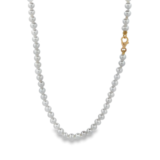 18K Pearls Necklace Collar de Perlas