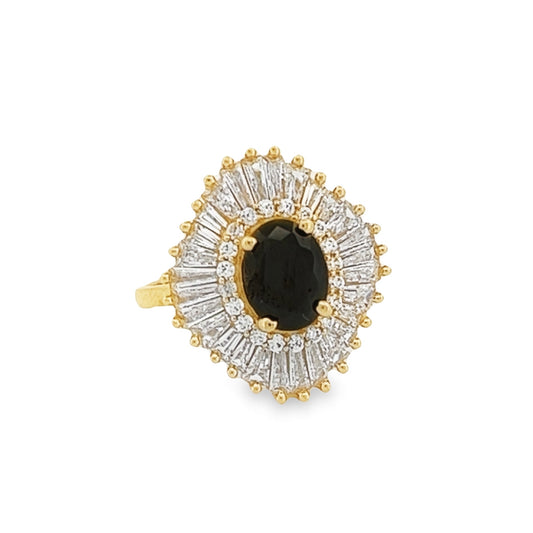 Georgina Black Stone Ring