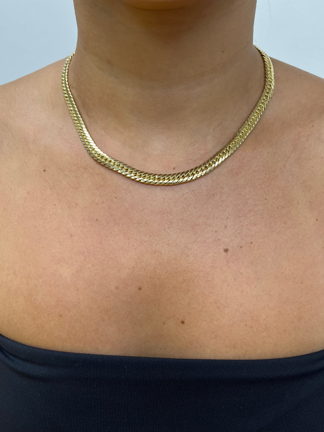 14K Cuban Hollow Set 6.7mm