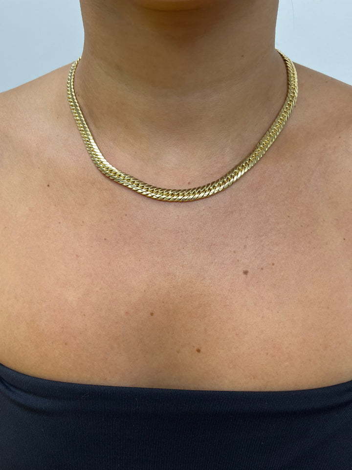 14K Cuban Hollow Set 6.7mm