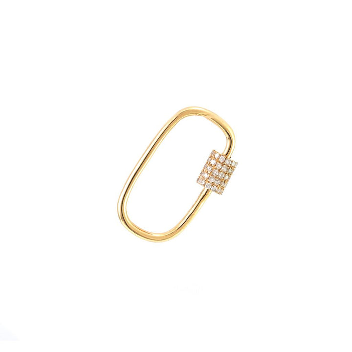 14K Gold Diamond Pendant With Rodell Openning