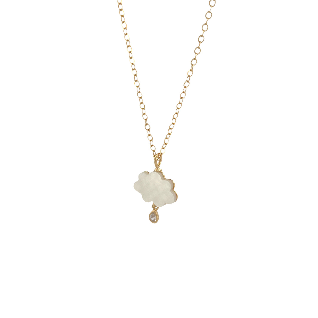 14K yellow gold cloud Nube Necklace