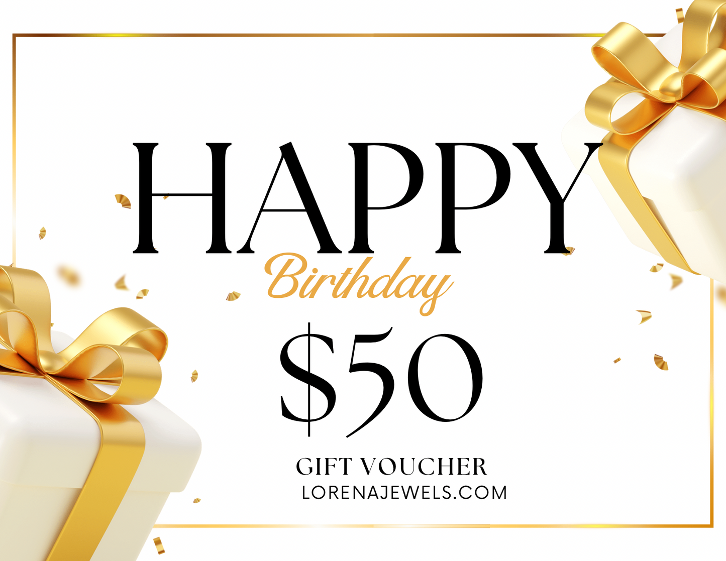 Happy Birthday Lorena Jewels GIFT CARD