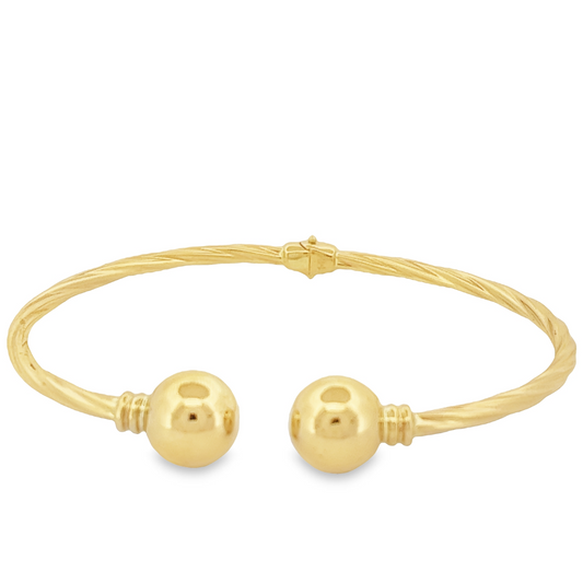 Balls Bracelet Twisted 14K