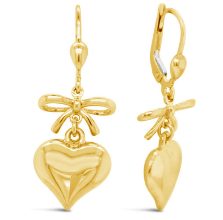Marbella Earrings Largos Lazo Corazón