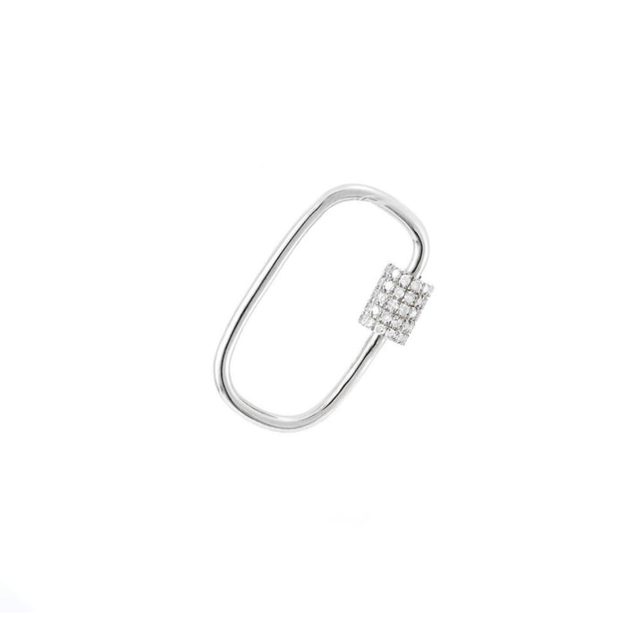 14K Gold Diamond Pendant With Rodell Openning