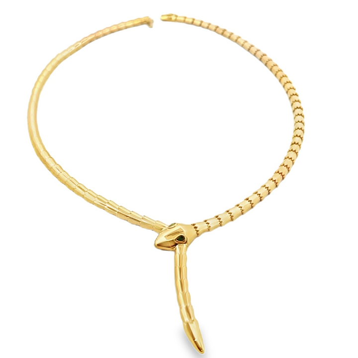 14K Serpent Chocker Necklace