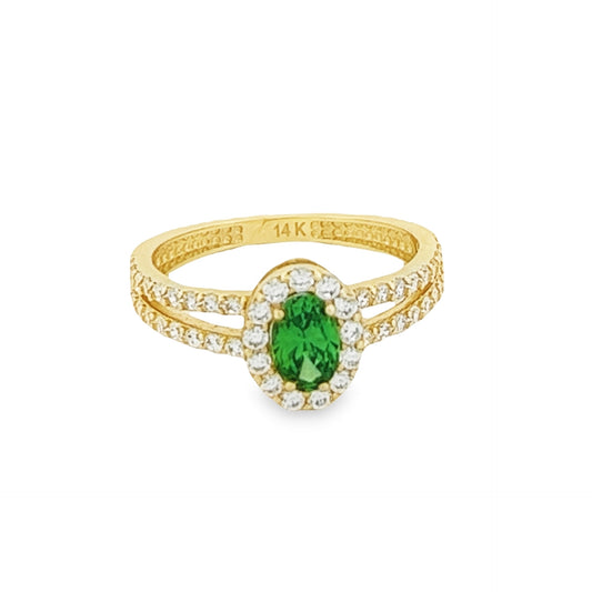Lia Ring Green Stone