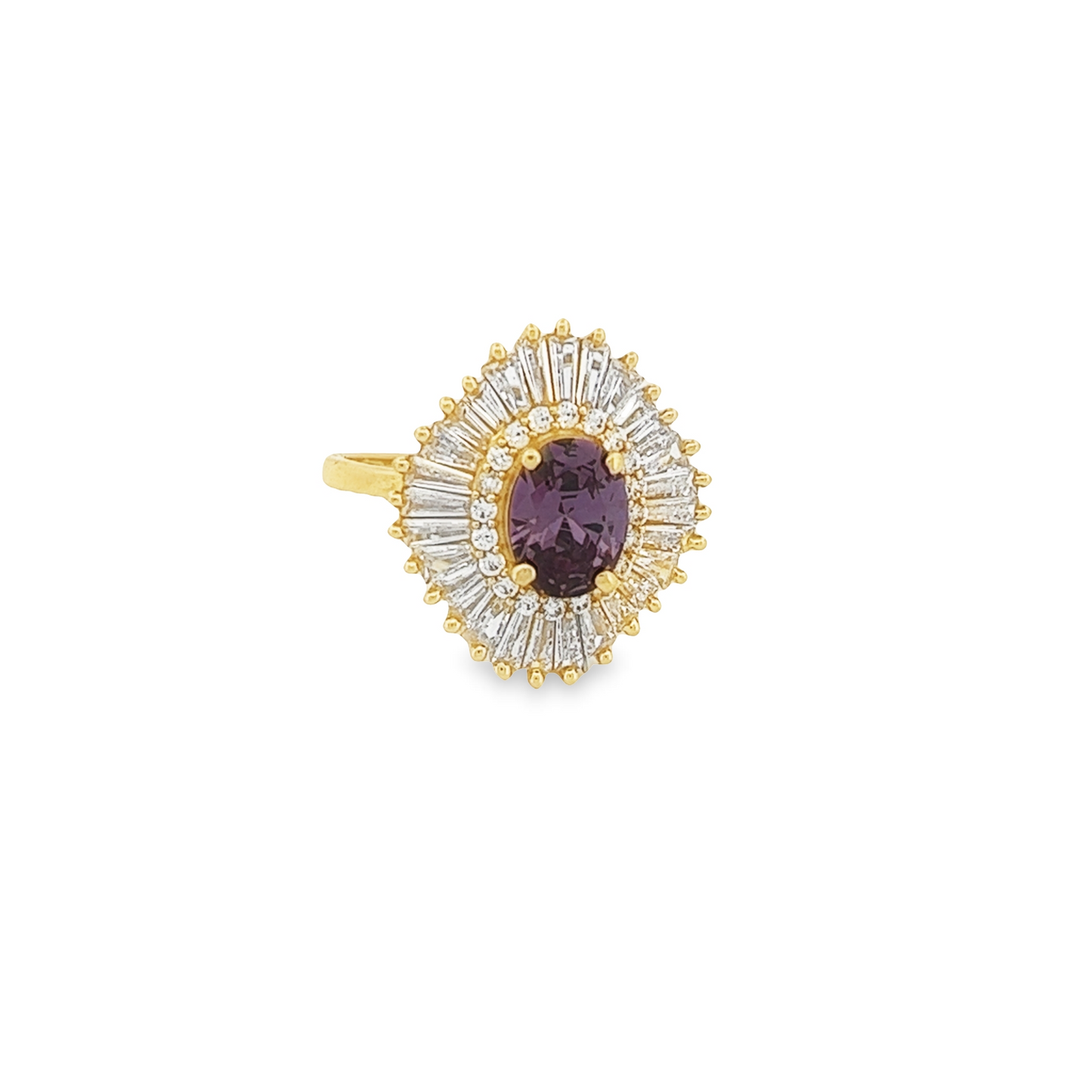 Georgina Purple Stone Ring