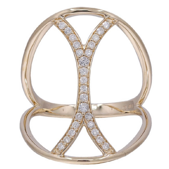 14K Yellow Gold Diamond Ring