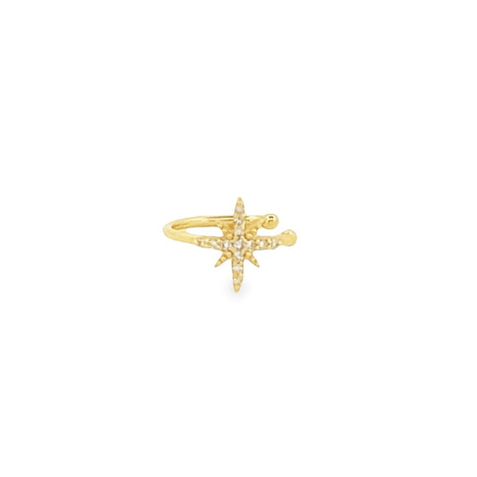 North Star Ear Cuff + Diamond