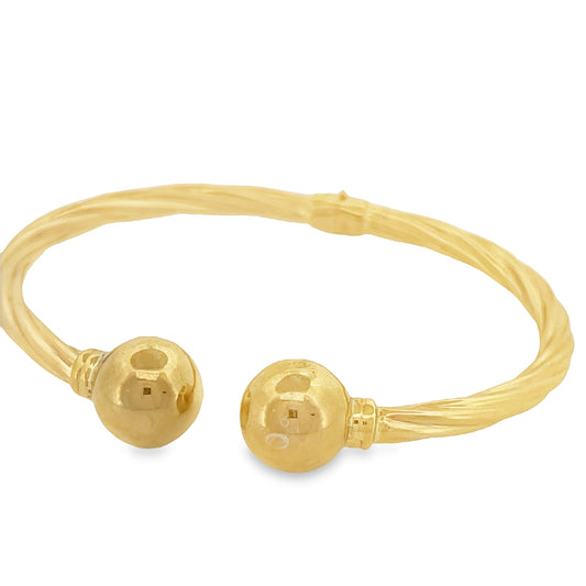Bracelet Torcido y Bolas Talla Mediano