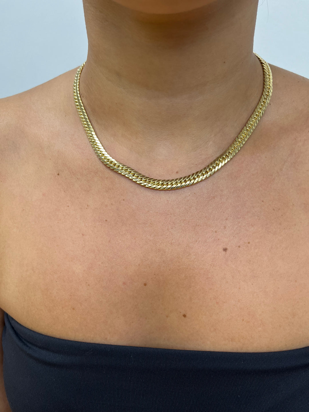 14K Cuban Hollow Set 6.7mm