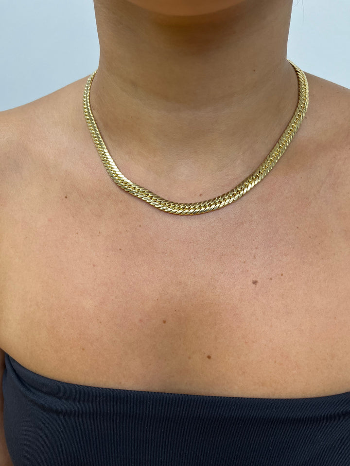 14K Cuban Hollow Set 6.7mm