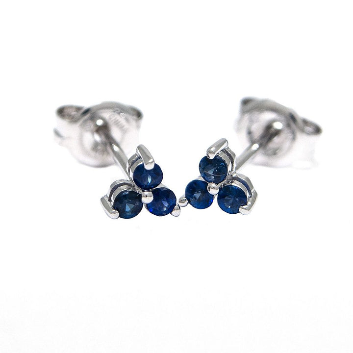 14K Yellow Gold Sapphire Earrings