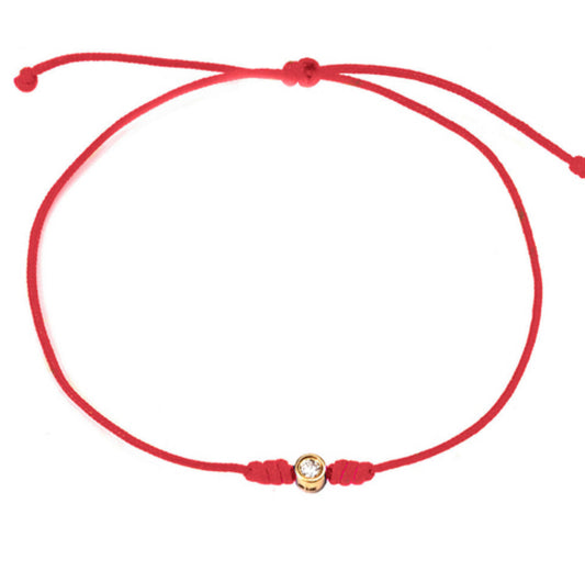 Diamond Center Red Bracelet