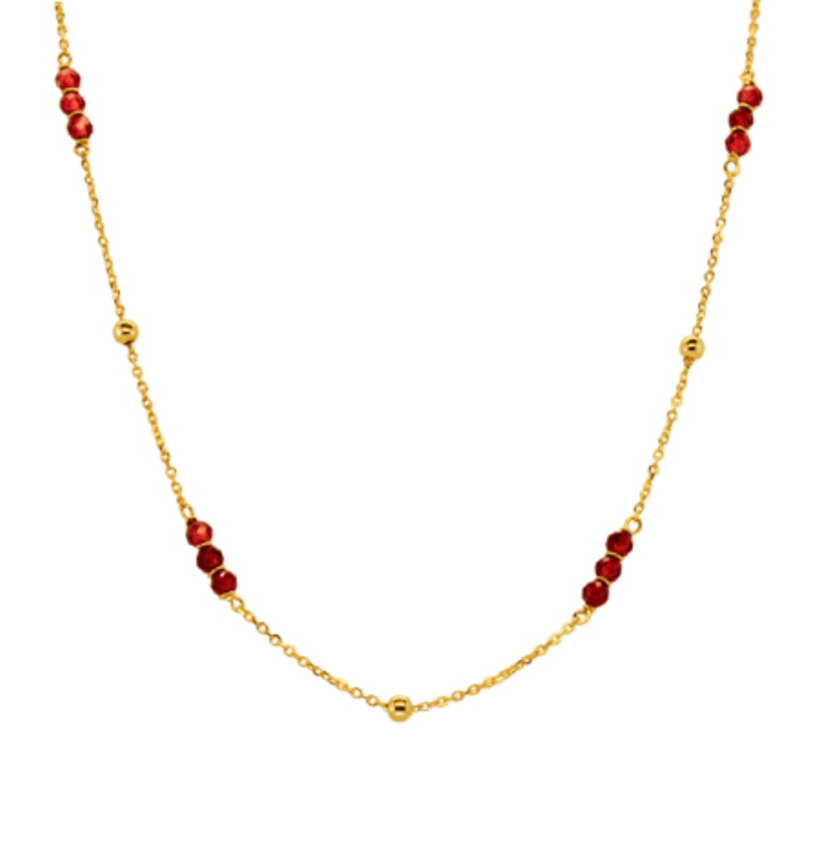 Ruby + 18k Gold Necklace