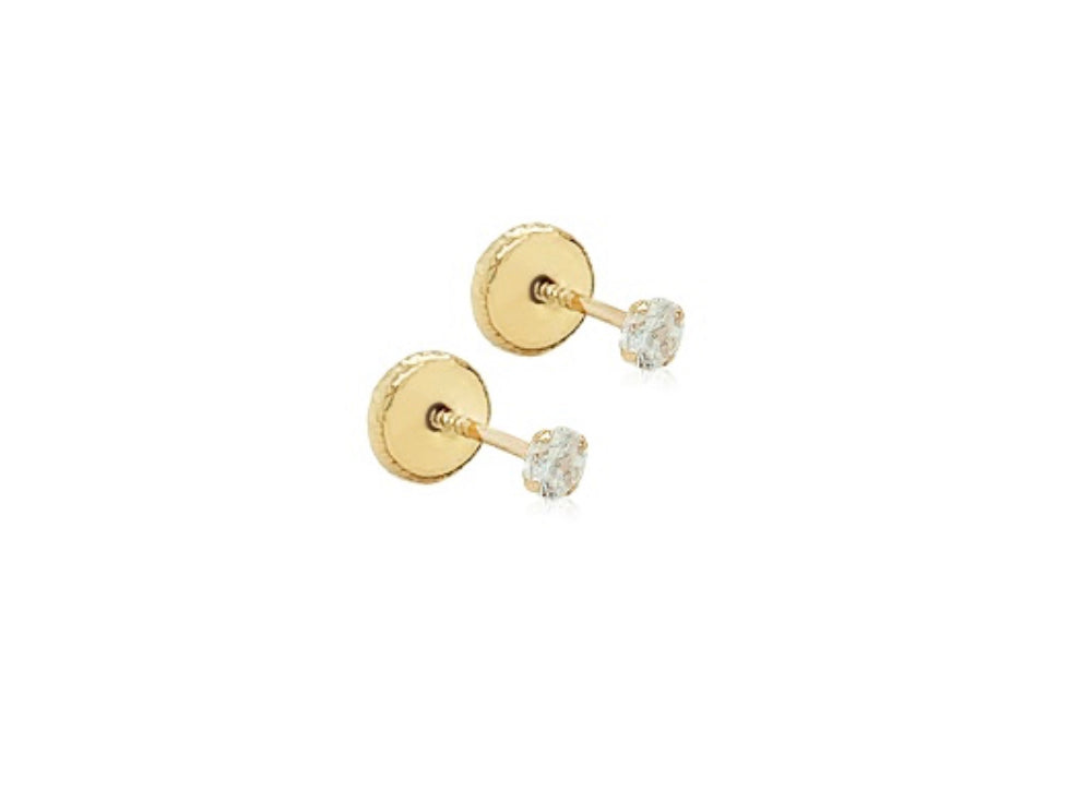 2mm Stone Point Earrings