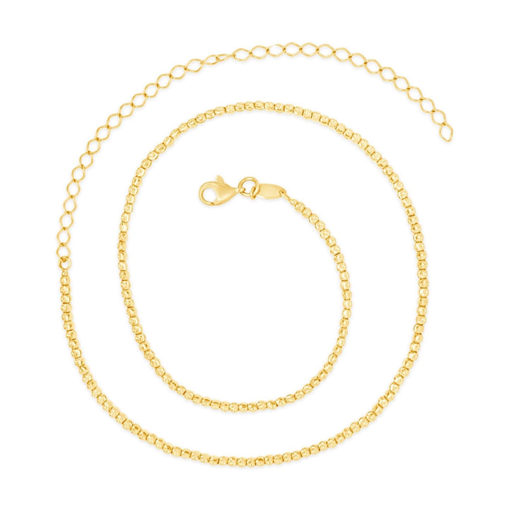 14K Balls Chocker Necklace Ajustable