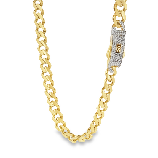 10K 8mm Monaco Necklace