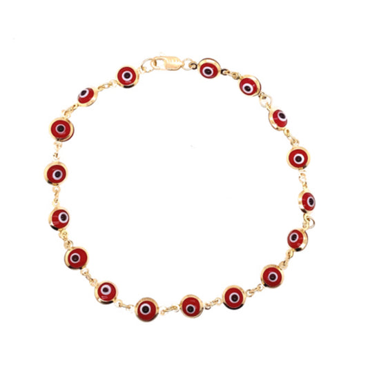 Red Eyes Bracelet 14k