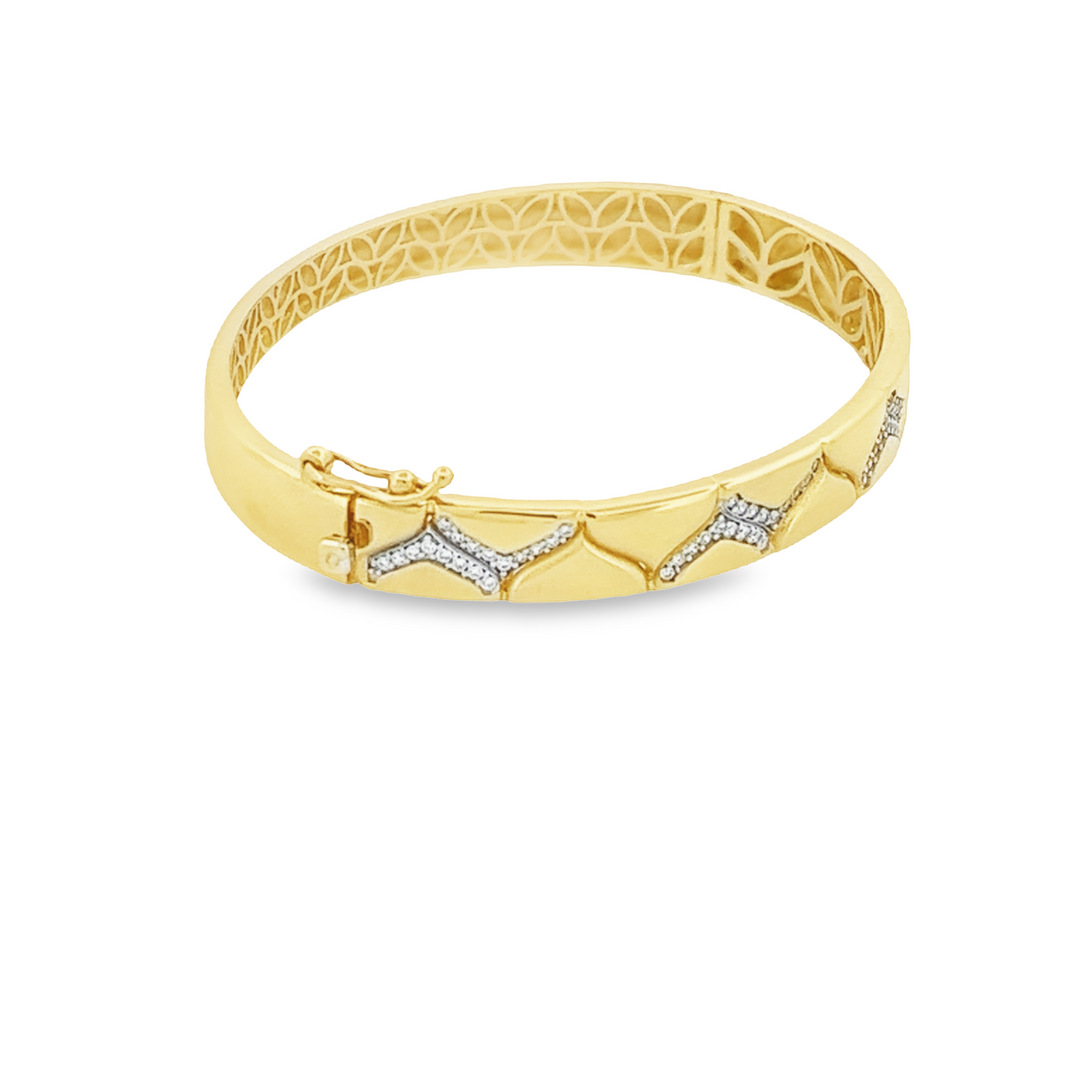 14K Gold Bangle New Style