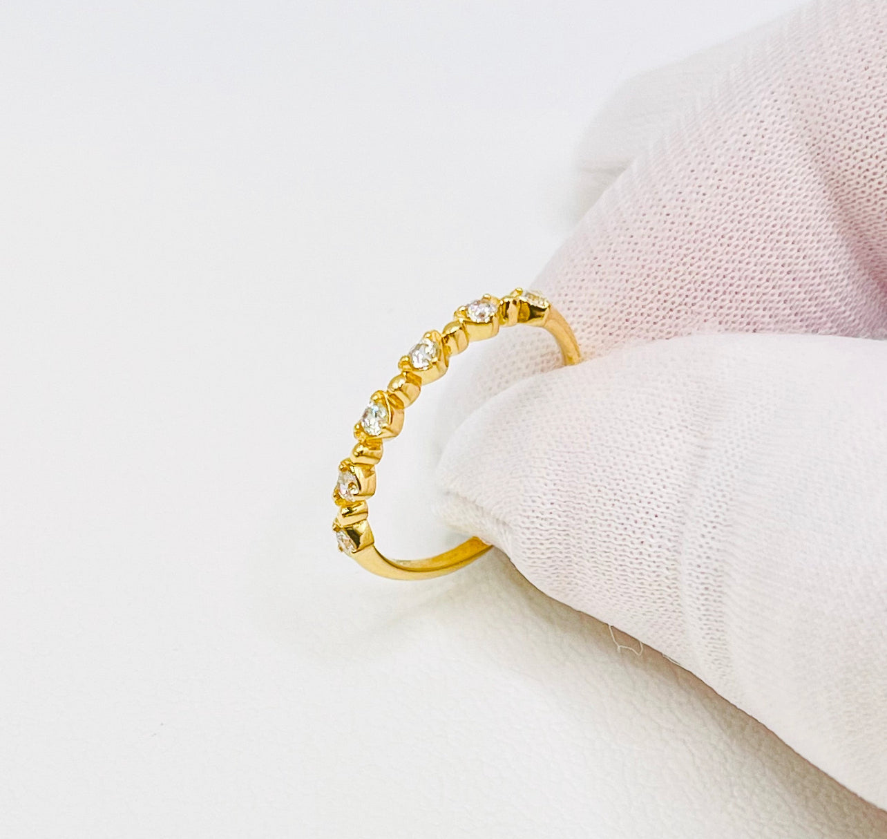 Mini Corazones and CZ Ring