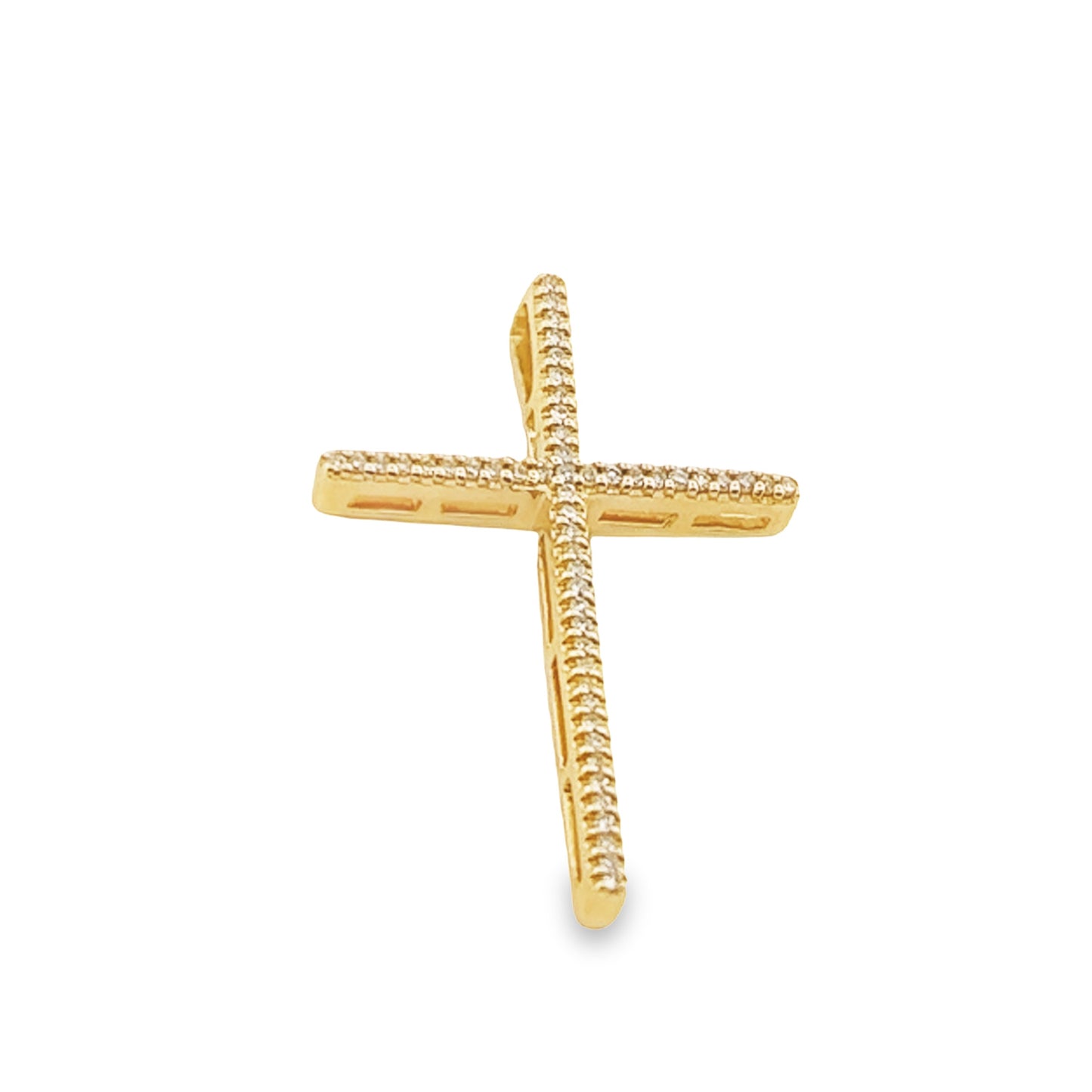 0.13 ct Small Diamond Cruz Necklace