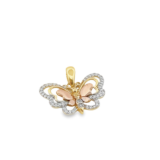 Mariposa Rose Gold + Yellow Gold Pendant