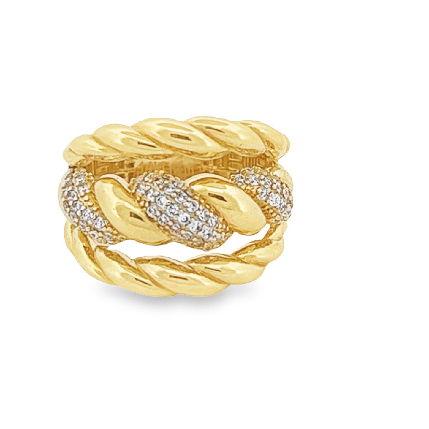 Gold and Cz Ring