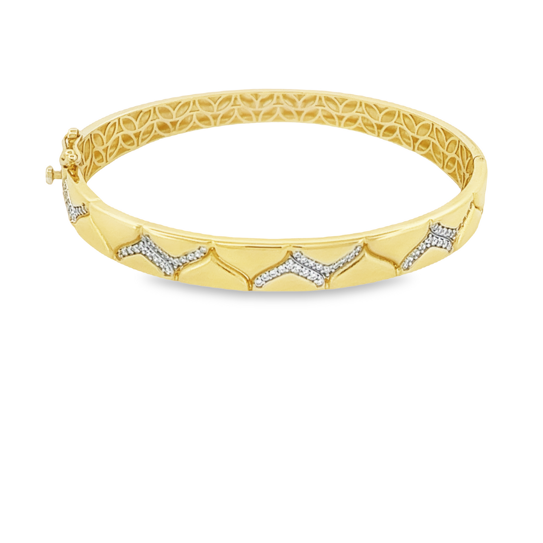 14K Gold Bangle New Style