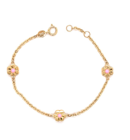 Girls Flower Bracelet