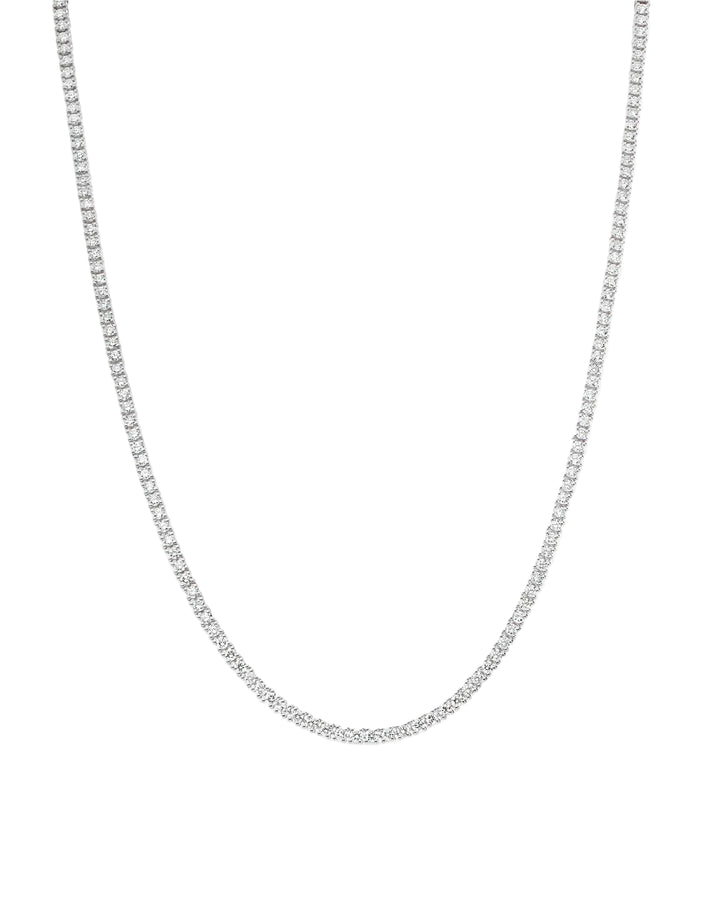 14K White Gold Lab Diamond Classic Tennis Chain