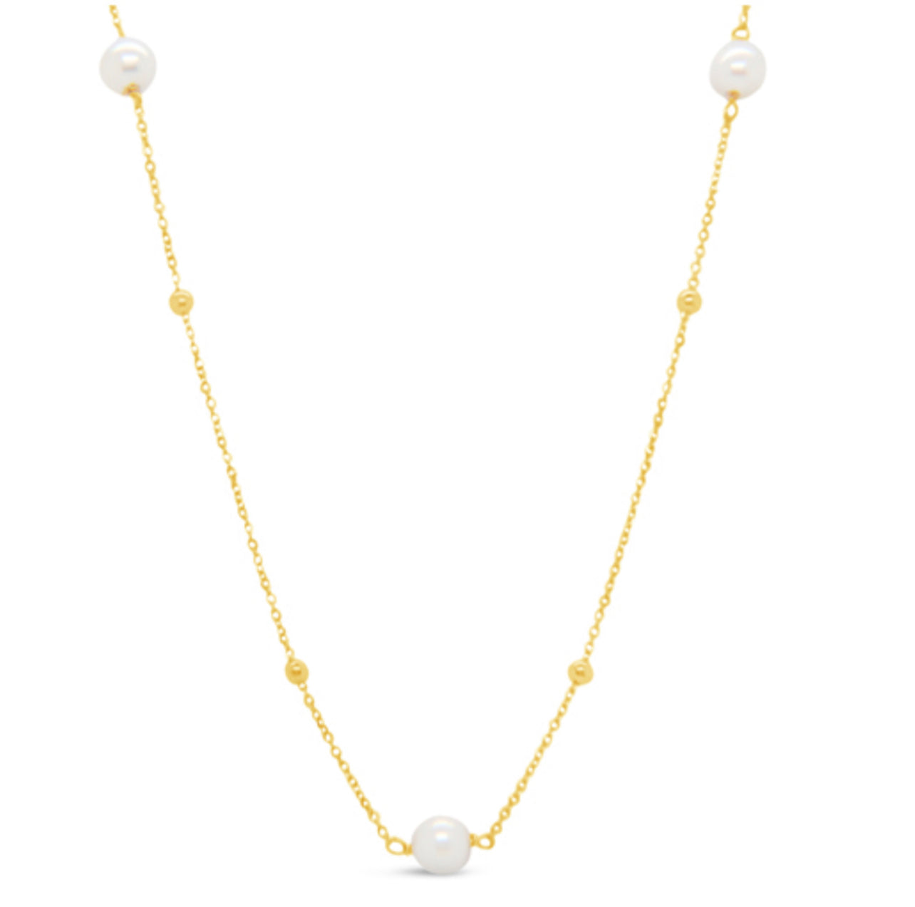 18K CULTIVATED PEARL NECKLACE