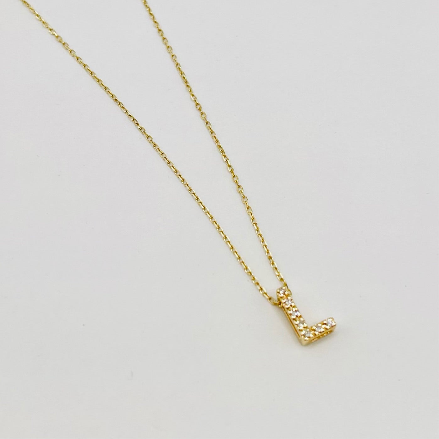 Diamond Initial Letters Necklace