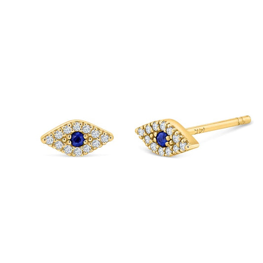 Pave Diamond Eyes Earrings