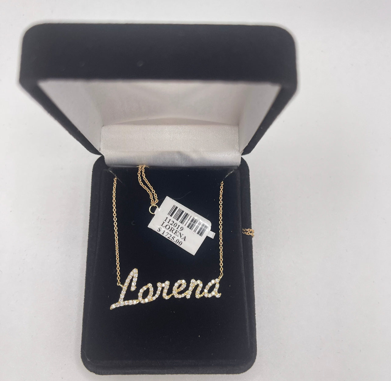 Large Diamonds Name Necklace
