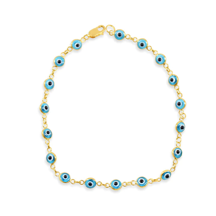 Rounds Evil Eye connected bracelet