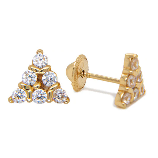 18K Pyramid Earring’s